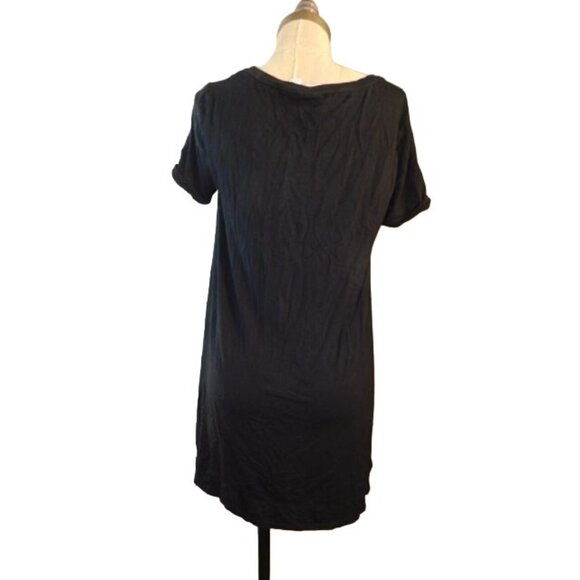 Chico's Size S Small (0) Black Scoop Neck Cap Sleeve Zenergy Knit Top - Picture 3 of 3